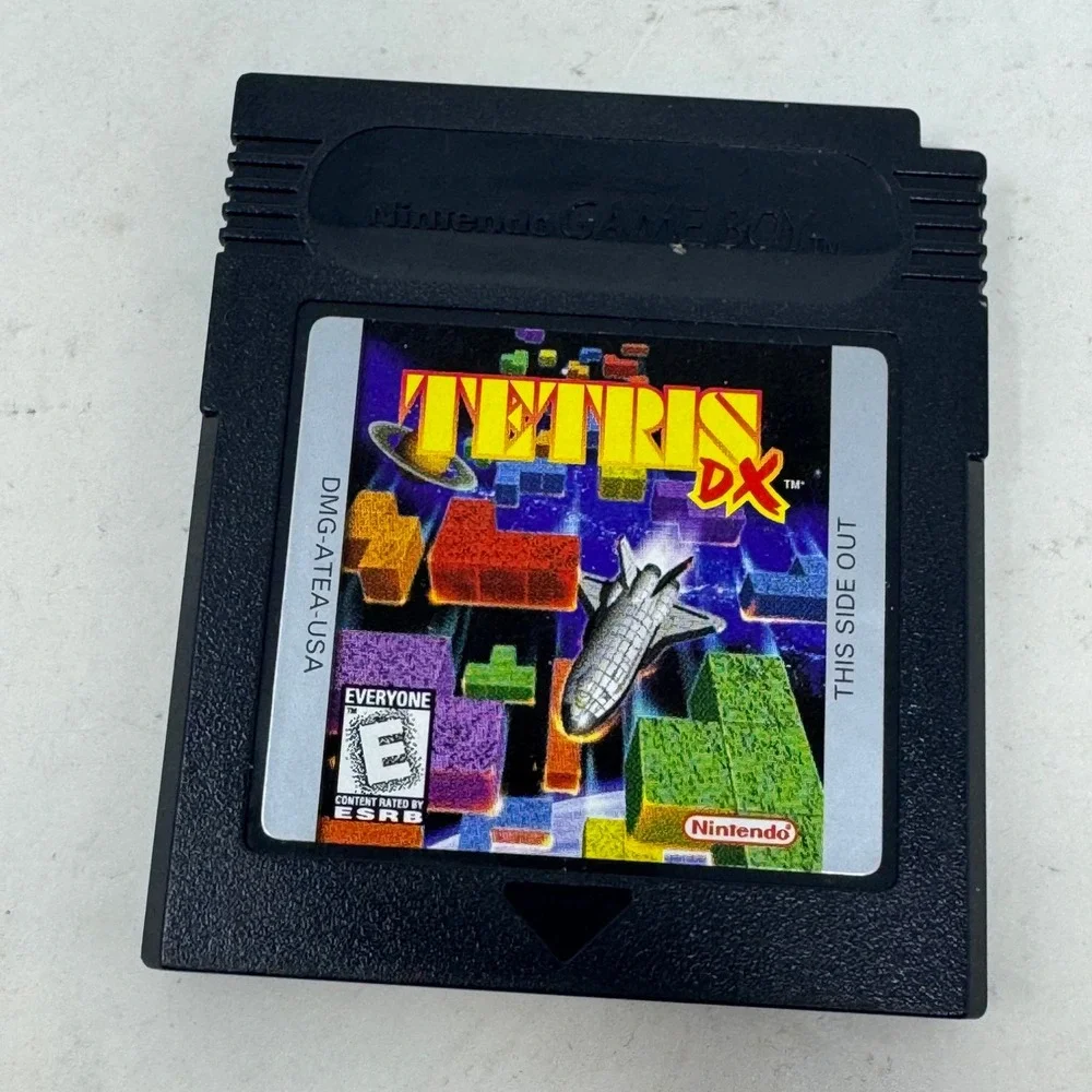 Tetris DX Nintendo Game Boy Color GBC‎ DMG-ATEA-USA Authentic Black Cartridge
